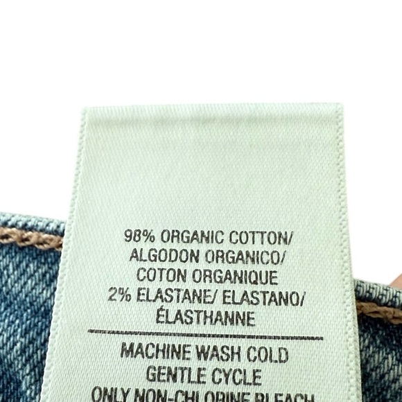 Joe's Jeans Let's Boogie Denim Skirt Raw Hem Button Fly Boho Organic Size 31 - Picture 4 of 8